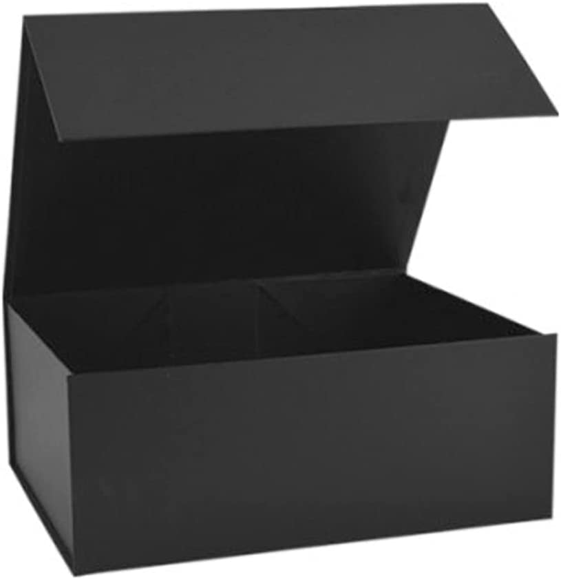 matte laminated black magnetic box
